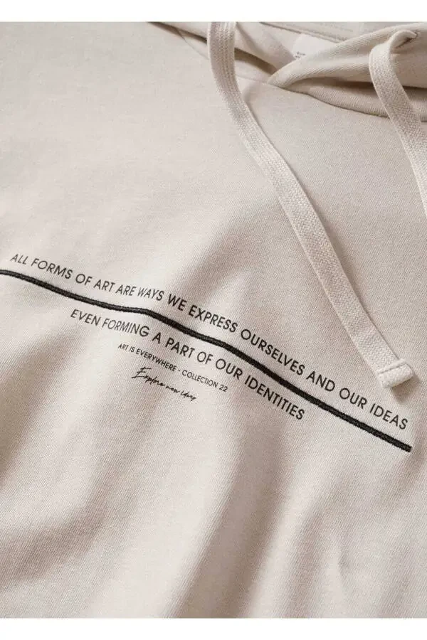 Cotton Message Sweatshirt - 7