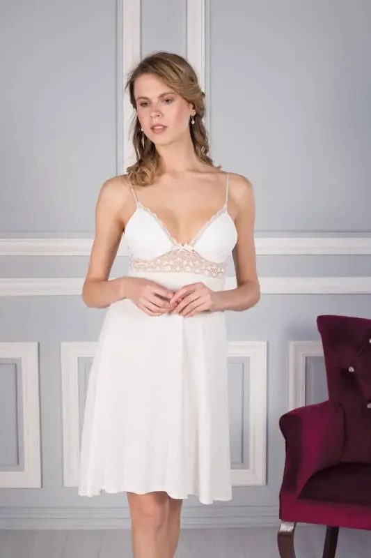 Cotton Nightgown Robe Pajama Set Shorts Set 6-Piece Bridal Dowry Set - 5025 - 2