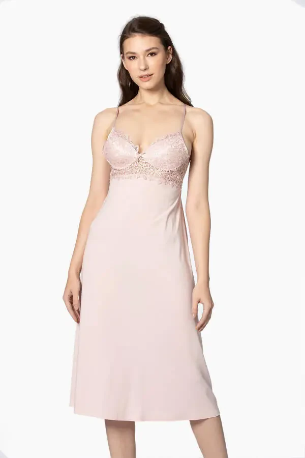 Cotton Nightgown Robe Pajama Set Shorts Set 6-Piece Bridal Dowry Set - 5045 - 4