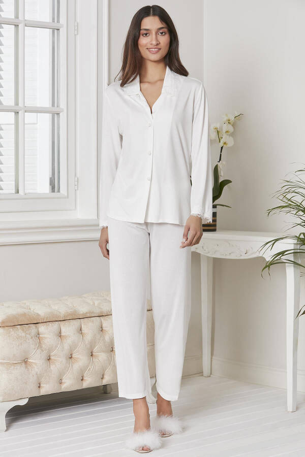 Cotton Nightgown Robe Pajama Set Shorts Set 6-Piece Bridal Trousseau Set - 5965 - 6