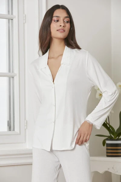 Cotton Nightgown Robe Pajama Set Shorts Set 6-Piece Bridal Trousseau Set - 5965 - 7