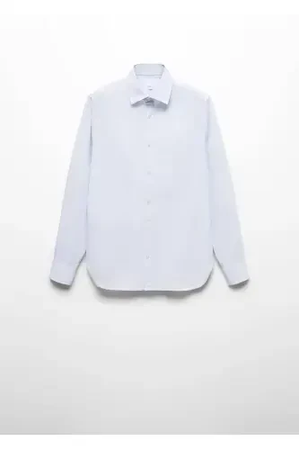 Cotton Oxford shirt - Sky Blue - 3