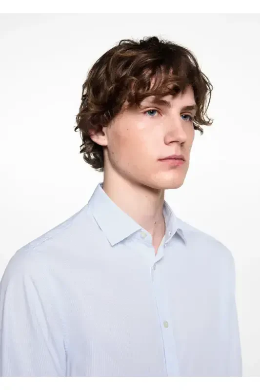 Cotton Oxford shirt - Sky Blue - 6