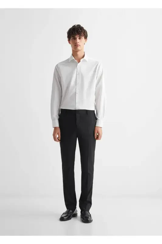 Cotton Oxford shirt - White - 2