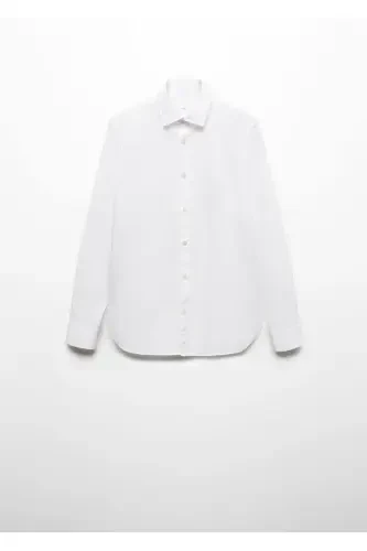 Cotton Oxford shirt - White - 3
