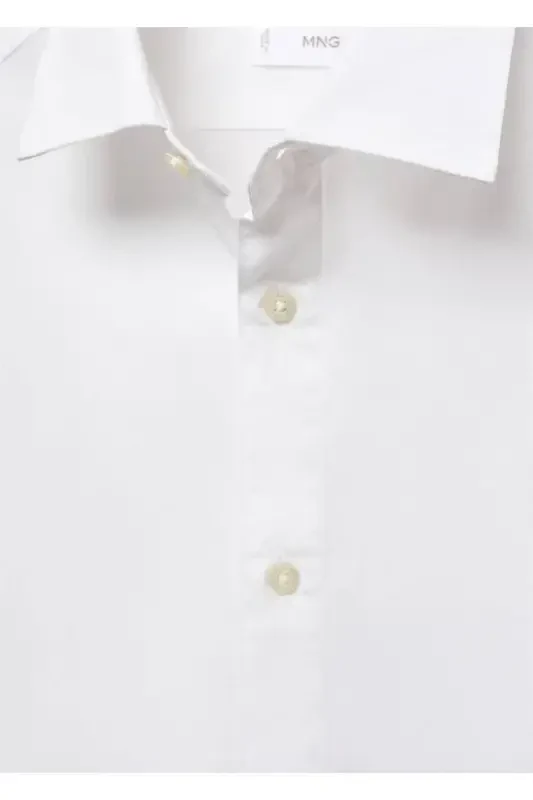 Cotton Oxford shirt - White - 5