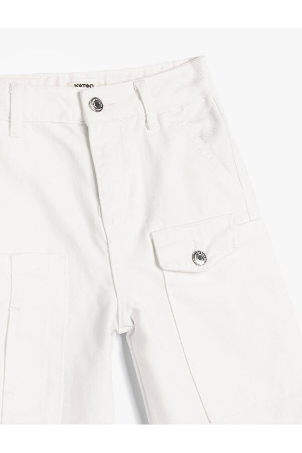 Cotton pants with pockets and buttons - 11