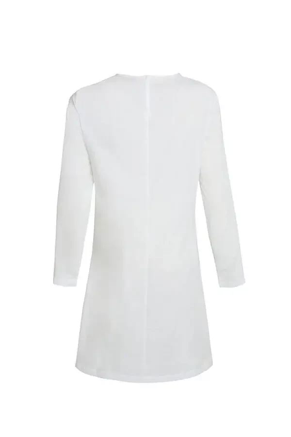 Cotton Petticoat Tunic-White - 3