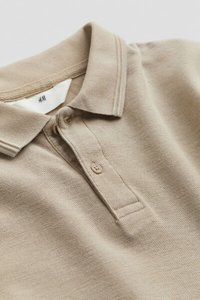 Cotton pique polo top - 6