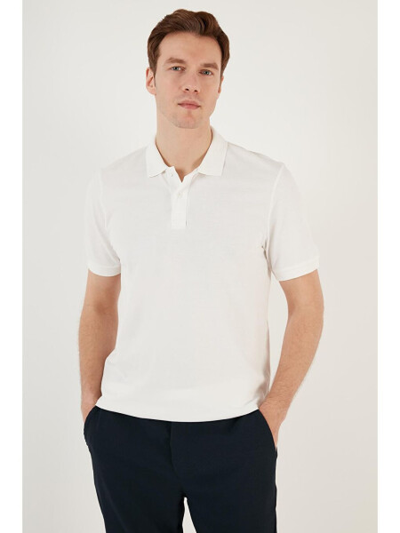 Cotton Regular Fit Button-Down Polo Collar T-Shirt 5902739 - 9