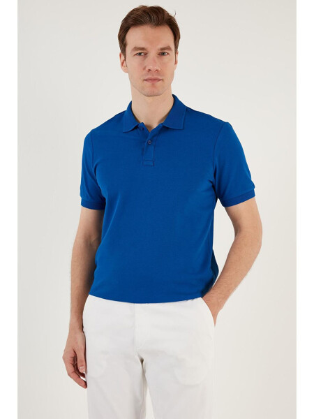 Cotton Regular Fit Buttoned Polo Collar T-Shirt 5902739 - 5