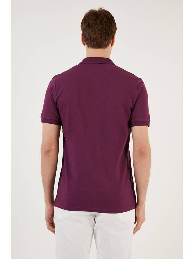 Cotton Regular Fit Buttoned Polo Collar T Shirt 5902739 - 6