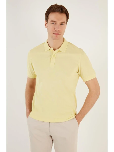 Cotton Regular Fit Buttoned Polo Collar T Shirt 5902739 - LC WAIKIKI (1)