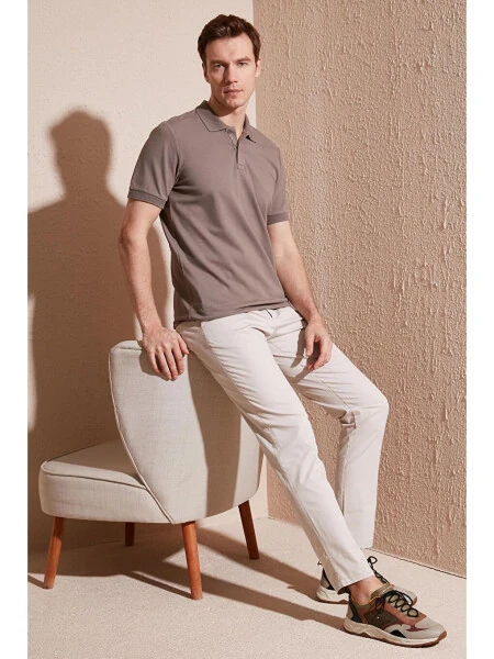 Cotton Regular Fit Buttoned Polo Collar T Shirt 5902739 - LC WAIKIKI (1)