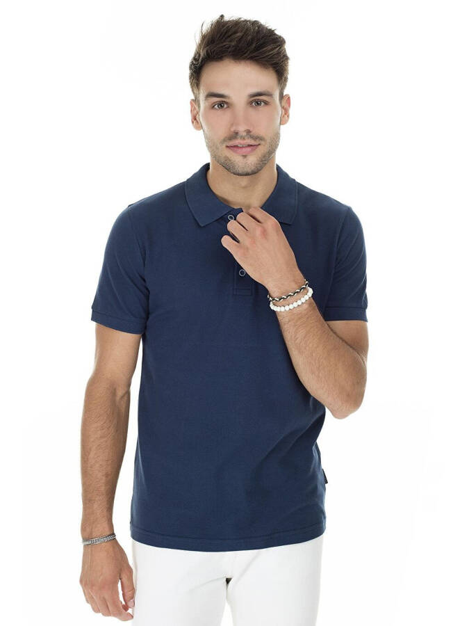 Cotton Regular Fit Buttoned Polo T Shirt 4362050 - 6