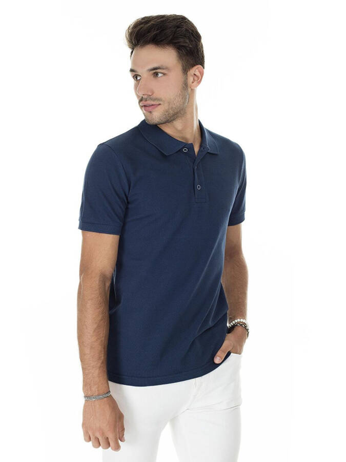 Cotton Regular Fit Buttoned Polo T Shirt 4362050 - 10