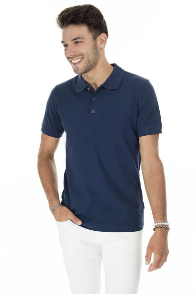 Cotton Regular Fit Buttoned Polo T Shirt 4362050 - 14