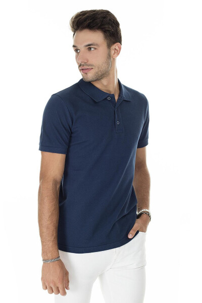 Cotton Regular Fit Buttoned Polo T Shirt 4362050 - 15