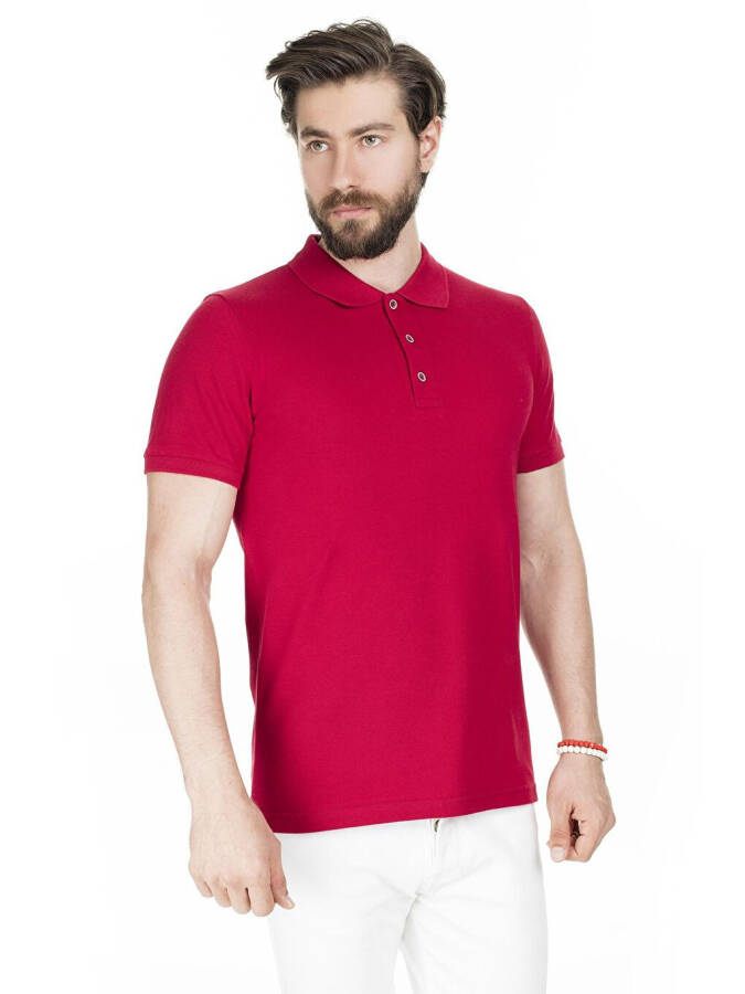 Cotton Regular Fit Buttoned Polo T Shirt 4362050 - 6