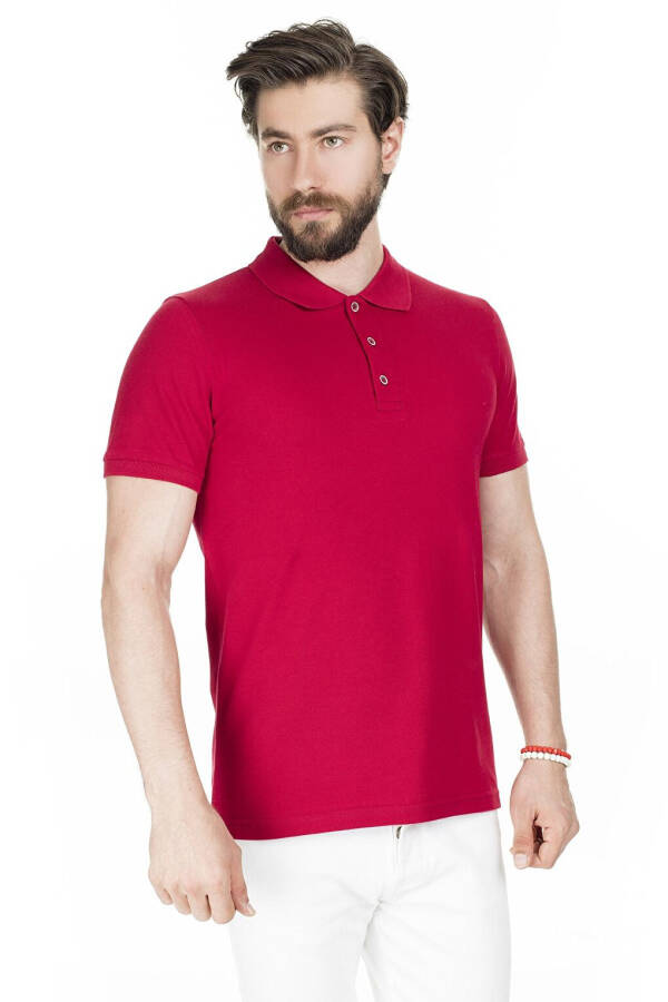 Cotton Regular Fit Buttoned Polo T Shirt 4362050 - 11