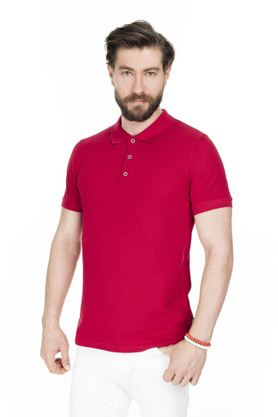 Cotton Regular Fit Buttoned Polo T Shirt 4362050 - 13