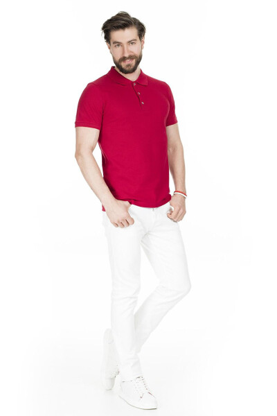 Cotton Regular Fit Buttoned Polo T Shirt 4362050 - 14