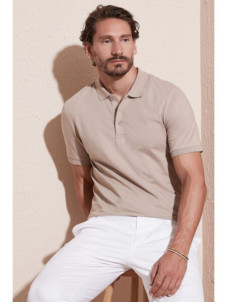 Cotton Regular Fit Buttoned Polo T Shirt 4362050 - 1