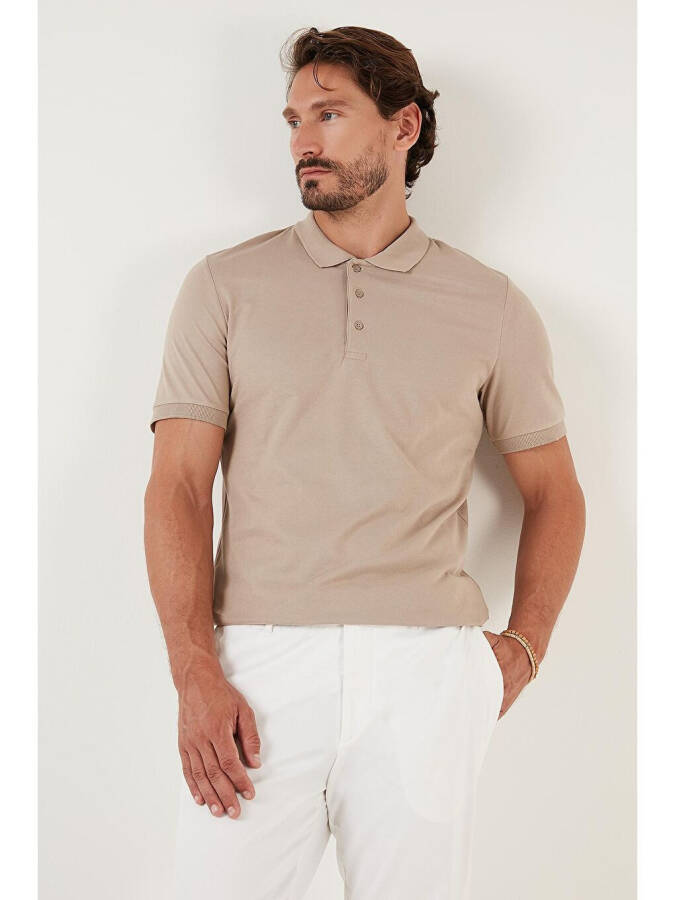 Cotton Regular Fit Buttoned Polo T Shirt 4362050 - 2