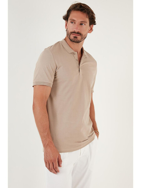 Cotton Regular Fit Buttoned Polo T Shirt 4362050 - 3