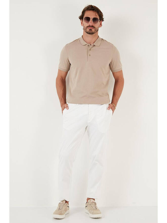 Cotton Regular Fit Buttoned Polo T Shirt 4362050 - 4