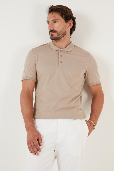 Cotton Regular Fit Buttoned Polo T Shirt 4362050 - 7