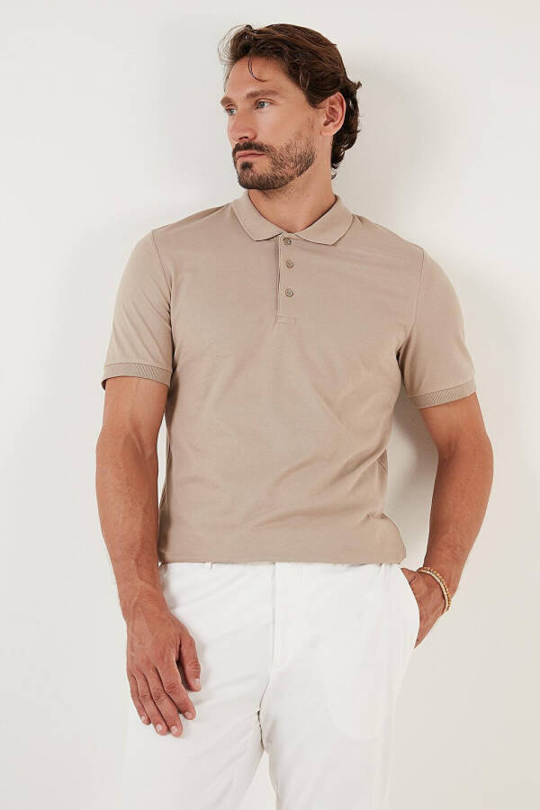 Cotton Regular Fit Buttoned Polo T Shirt 4362050 - 7