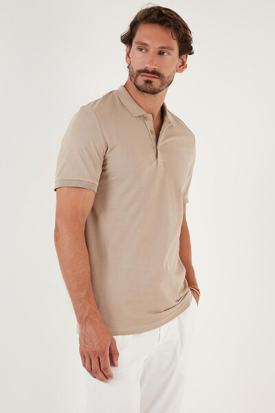 Cotton Regular Fit Buttoned Polo T Shirt 4362050 - 8