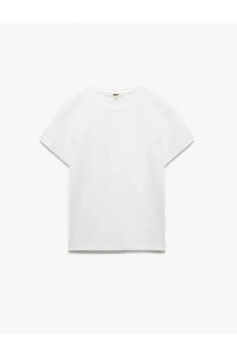 Cotton Regular Fit Short Sleeve Crew Neck Women - 3