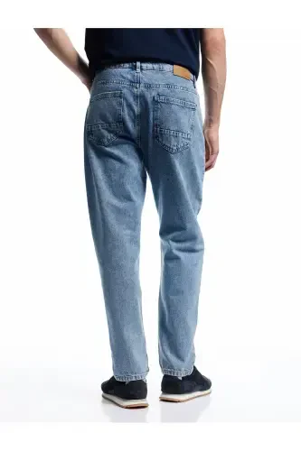 Cotton Regular Waist 90's Straight Fit Jean Trousers - 3