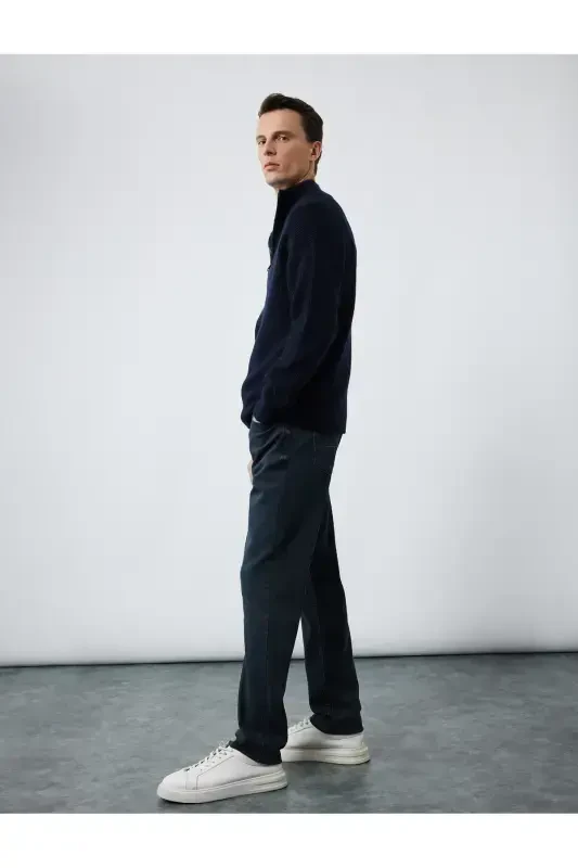 Cotton Regular Waist Slim Fit Jean Pants - Brad J - 2