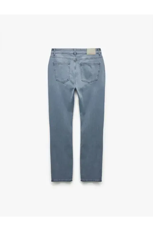 Cotton Regular Waist Slim Fit Jean Pants - Brad J - 5