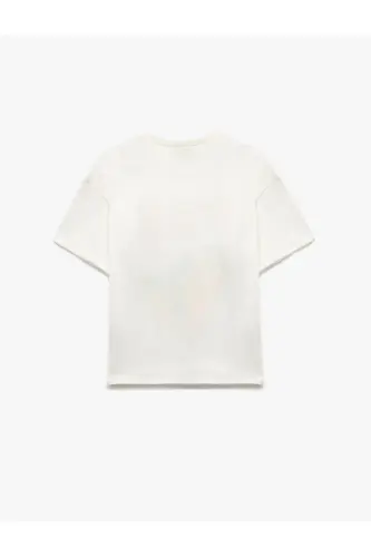 Cotton Relaxed Fit Crew Neck Short Sleeve Print - 3