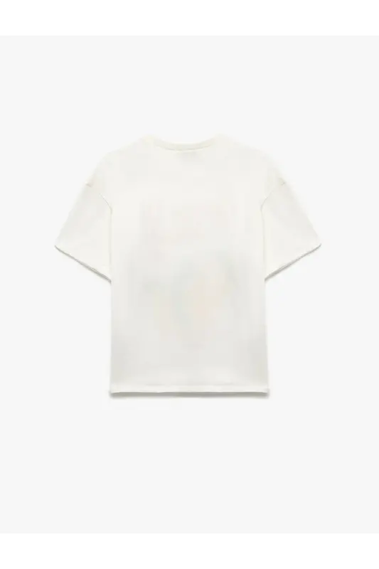 Cotton Relaxed Fit Crew Neck Short Sleeve Print - 3