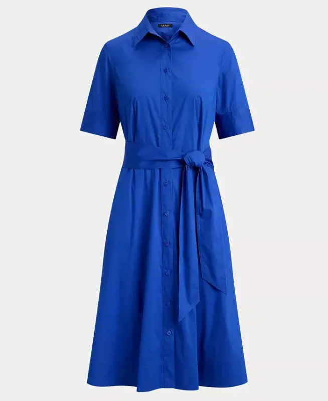 Cotton Shirtdress - Cruise Royal - 5