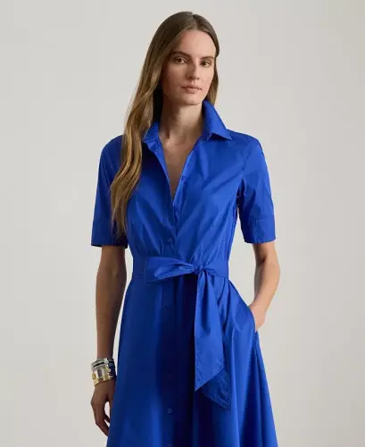 Cotton Shirtdress - Cruise Royal - LAUREN RALPH LAUREN (1)