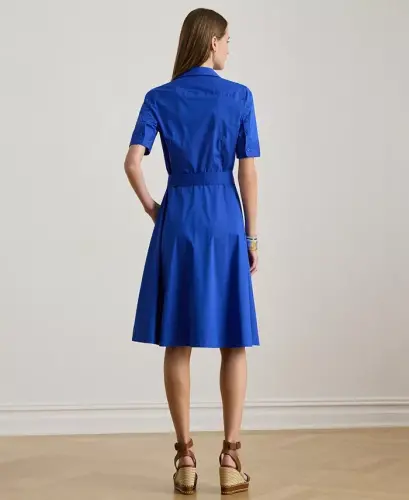 Cotton Shirtdress - Cruise Royal - 4