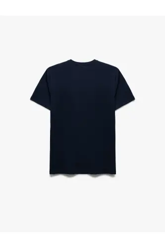 Cotton Short Sleeve Crew Neck Basic Men's Slim - KOTON (1)