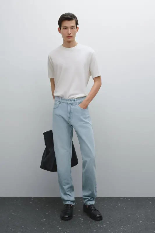 Cotton short sleeve t-shirt-ecru - 1