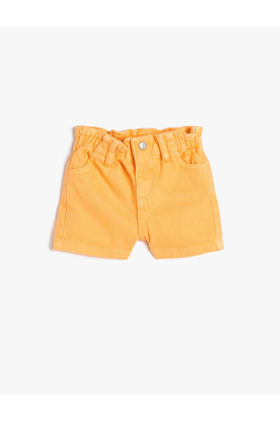 Cotton Shorts with Pockets and Elastic Waistband - 8