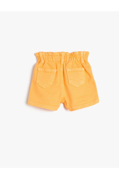 Cotton Shorts with Pockets and Elastic Waistband - 9