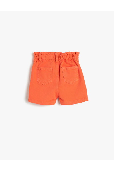 Cotton Shorts with Pockets and Elastic Waistband - 9