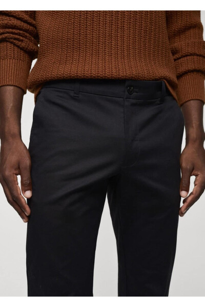 Cotton Skinny Chino Pants - 5