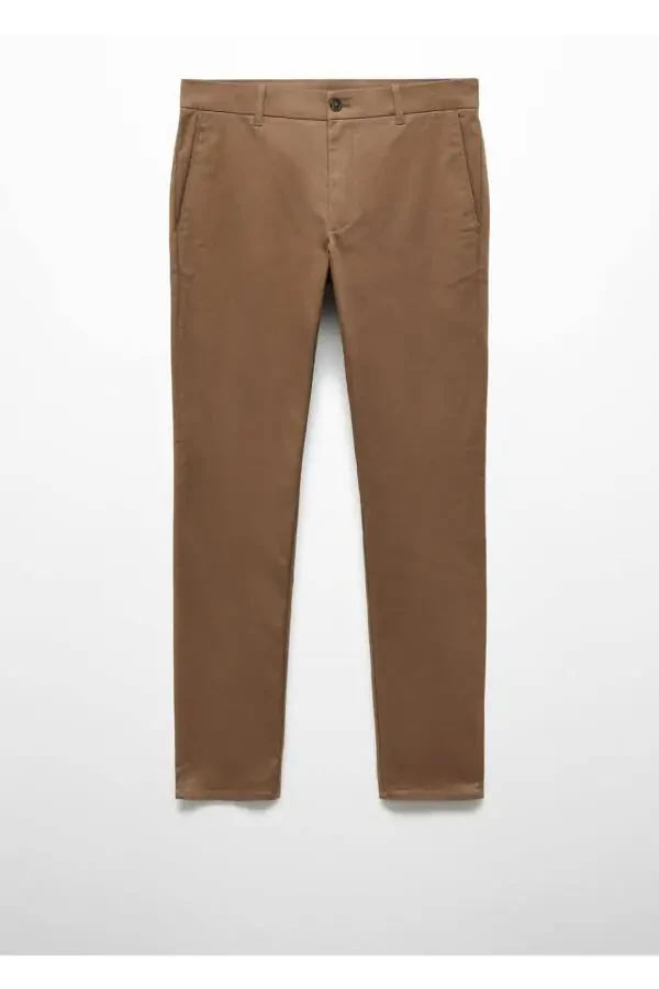 Cotton Skinny Chino Pants - 3