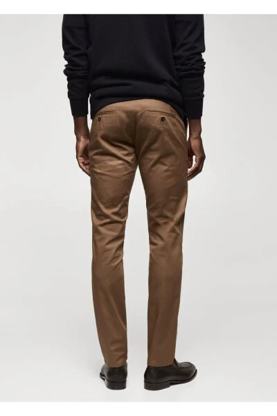 Cotton Skinny Chino Pants - 4